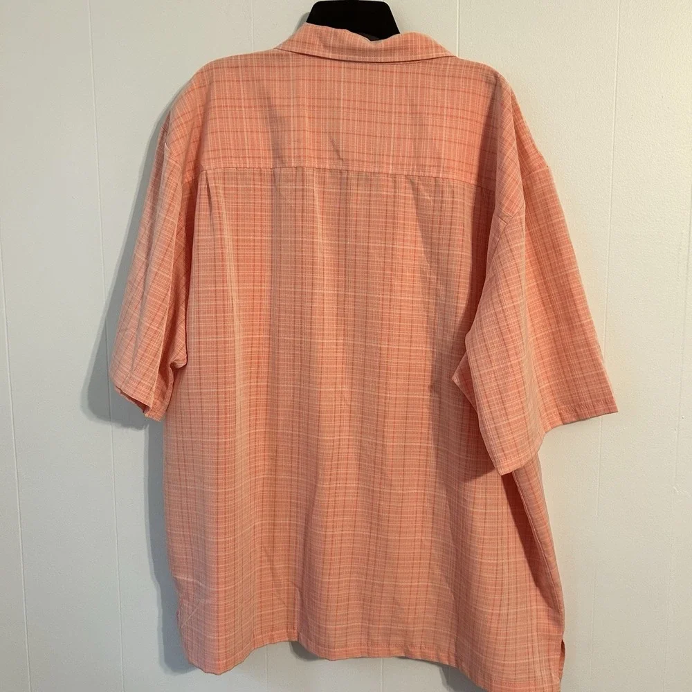 Men's 4X Brooklyn Unlimited Button-Down,‎ Short Sleeve Dress Shirt. Pink.